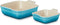 Le Creuset - Ovenschaal Vierkant - Set Van 2 Stuks - Caribean Blue