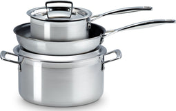 Le Creuset Pannenset RVS 3-Delig