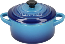 Le Creuset Serveerpannetje / Mini Braadpan Signature Azure ø 10 cm / 250 ml