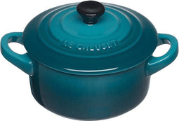 Le Creuset Serveerpannetje / Mini Braadpan - Signature - Deep Teal - ø 10 cm / 250 ml