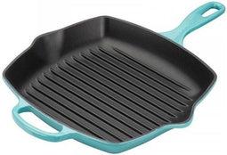 Le Creuset® - Signature - Grillpan - Grillplaat - Vaatwasserbestendig - Geëmailleerd Gietijzer - Caribbean Blue