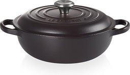 LE CREUSET -Signature - Marmite 22cm Mat Zwart