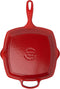 Le Creuset vierkante grillpan - 26 CM - Voor iedere warmte bron - Kersenrood