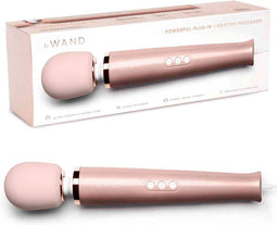 Le Wand - Powerful Plug-In Massager Vibrator Love Toy - Roze/Goudkleurig
