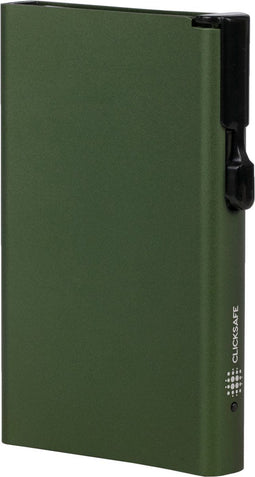 Clicksafe pasjeshouder - RFID - 8 pasjes - aluminium - groen - JU-954000