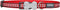 Dog collar Red Dingo Reflective Bones Red (1,2 x 20-32 cm)