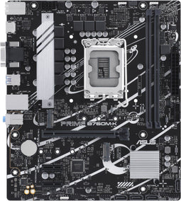 ASUS Prime B760M-K - Micro-ATX Moederbord - Intel B760 Chipset 2x DDR5 (96GB) - 2.5Gbps Ethernet