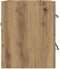 vidaXL - Wastafelkast - 60x38,5x48 - cm - spaanplaat - ambachtelijk - eikenkleurig