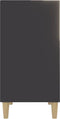 vidaXL - Dressoir - 57x35x70 - cm - spaanplaat - grijs