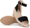 POSH by Poelman DADU - Dames sandalen met hak 7 cm - Zwart - Maat 38