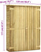 vidaXL - Tuinschuur - 163x50x171 - cm - geïmpregneerd - grenenhout