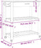 vidaXL - Keukentrolley - MONZA - 84x40x90 - cm - massief - grenenhout