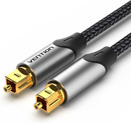 Vention BAVHG audio kabel 1,5 m Toslink Aluminium, Grijs