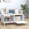 vidaXL - Salontafel - 89,5x50x40 - cm - bewerkt - hout - wit