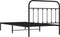 vidaXL - Bedframe - met - hoofdbord - metaal - zwart - 100x200 - cm