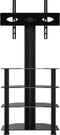vidaXL - Tv-standaard - hoek - 4-laags - voor - 32-70 - inch - zwart