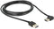 Delock 5m USB 2.0 A m/m 90° - Easy-USB-A kabel - Tot 480 Mbit/s - Zwart