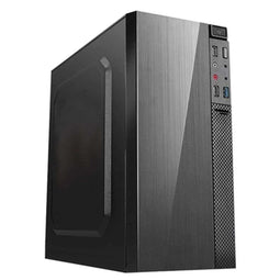 ATX Semi-toren doos approx! APPC-203F - MicroATX - 500 W Voedingsbron - Zwart