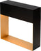 Atmooz - Tafellamp Umbra - zwart - Slaapkamer / Woonkamer - Industrieel - Zwarte Buitenkant - Gouden Binnenkant - Hoogte 35cm - Metaal