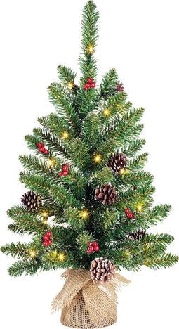 Black Box Kunstkerstboom Creston - 41x41x60 cm - Pvc - Groen