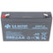 Lead battery BB Battery HR9-6 battery, 6 Volt 9Ah, dimensions 151 x 34 x 94mm, with Faston 6.3mm plu