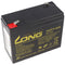 Lead gel battery with adapter for electron flashing light Horizont Tele-Blitz 6V 7Ah