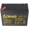 Lead gel battery with adapter for electron flashing light Horizont Tele-Blitz 6V 7Ah