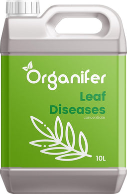 Leaf Diseases Bladziekten Concentraat (10L, 10.000m2) - Bladziekten en Bladvlekkenziekte Bestrijding - Meeldauw Bestrijdingsmiddel - Meeldauw Roest, Bladvlekken, Blackspot en Gras Schimmel - Organifer