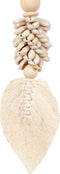 Leaf & Shell tassel - decoratieve interieur hanger - wit - schelp - boho