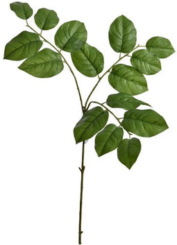 Leaf spray x3 75 cm green kunstbloem zijde nepbloem