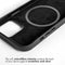 Leather Backcover met MagSafe voor de iPhone 14 Pro - Zwart