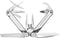 Leatherman Curl® multitool - 15 functies - directe toegang tot mes