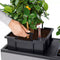 LECHUZA TRIO STONE 30 - Plantenbak - met uitneembare binnenbakken - met bewateringssysteem - ALL-IN-ONE set met LECHUZA-PON - kwarts wit