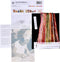 Thea Gouverneur - Borduurpakket met telpatroon - 3050.05 - Voorgesorteerde DMC Garens - Gebakjes - Zwart Aida - 47 cm x 12 cm - DIY Kit