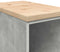 vidaXL - Garagekast - 30x51x85 - cm - massief - grenenhout - betongrijs
