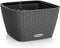 LECHUZA BACINO Cottage - Plantenbak - met uitneembare binnenbak - met bewateringssysteem - ALL-IN-ONE set met LECHUZA-PON - graniet