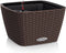 LECHUZA BACINO Cottage - Plantenbak - met uitneembare binnenbak - met bewateringssysteem - ALL-IN-ONE set met LECHUZA-PON - mokka