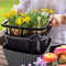 LECHUZA BACINO Cottage - Plantenbak - met uitneembare binnenbak - met bewateringssysteem - ALL-IN-ONE set met LECHUZA-PON - graniet
