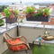 LECHUZA BALCONERA Color 50 - Plantenbak - met uitneembare binnenbak - met bewateringssysteem - ALL-IN-ONE set met LECHUZA-PON - muskaat