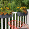 LECHUZA BALCONERA Color 50 - Plantenbak - met uitneembare binnenbak - met bewateringssysteem - ALL-IN-ONE set met LECHUZA-PON - licht grijs