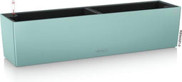 LECHUZA BALCONERA Color 80 - Plantenbak - met uitneembare binnenbak - met bewateringssysteem - ALL-IN-ONE set met LECHUZA-PON - pastel groen
