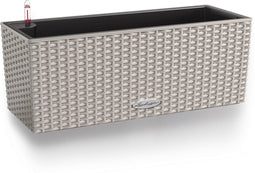 LECHUZA BALCONERA Cottage 50 - Plantenbak - met uitneembare binnenbak - met bewateringssysteem - ALL-IN-ONE set met LECHUZA-PON - zandbruin
