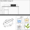 LECHUZA BALCONERA Cottage 50 - Plantenbak - met uitneembare binnenbak - met bewateringssysteem - ALL-IN-ONE set met LECHUZA-PON - graniet