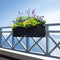 LECHUZA BALCONERA Cottage 80 - Plantenbak - met uitneembare binnenbak - met bewateringssysteem - ALL-IN-ONE set met LECHUZA-PON - grafietzwart