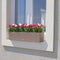 LECHUZA BALCONERA Cottage 80 - Plantenbak - met uitneembare binnenbak - met bewateringssysteem - ALL-IN-ONE set met LECHUZA-PON - wit