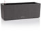 LECHUZA BALCONERA Stone 50 - Plantenbak - met uitneembare binnenbak - met bewateringssysteem - ALL-IN-ONE set met LECHUZA-PON - grafietzwart