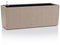 LECHUZA BALCONERA Stone 50 - Plantenbak - met uitneembare binnenbak - met bewateringssysteem - ALL-IN-ONE set met LECHUZA-PON - zandbeige