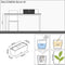 LECHUZA BALCONERA Stone 50 - Plantenbak - met uitneembare binnenbak - met bewateringssysteem - ALL-IN-ONE set met LECHUZA-PON - steengrijs