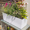 LECHUZA BALCONERA Stone 50 - Plantenbak - met uitneembare binnenbak - met bewateringssysteem - ALL-IN-ONE set met LECHUZA-PON - steengrijs