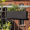 LECHUZA BALCONERA Stone 50 - Plantenbak - met uitneembare binnenbak - met bewateringssysteem - ALL-IN-ONE set met LECHUZA-PON - kwarts wit